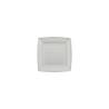 Plato postre poliestireno plata 18x18 cm