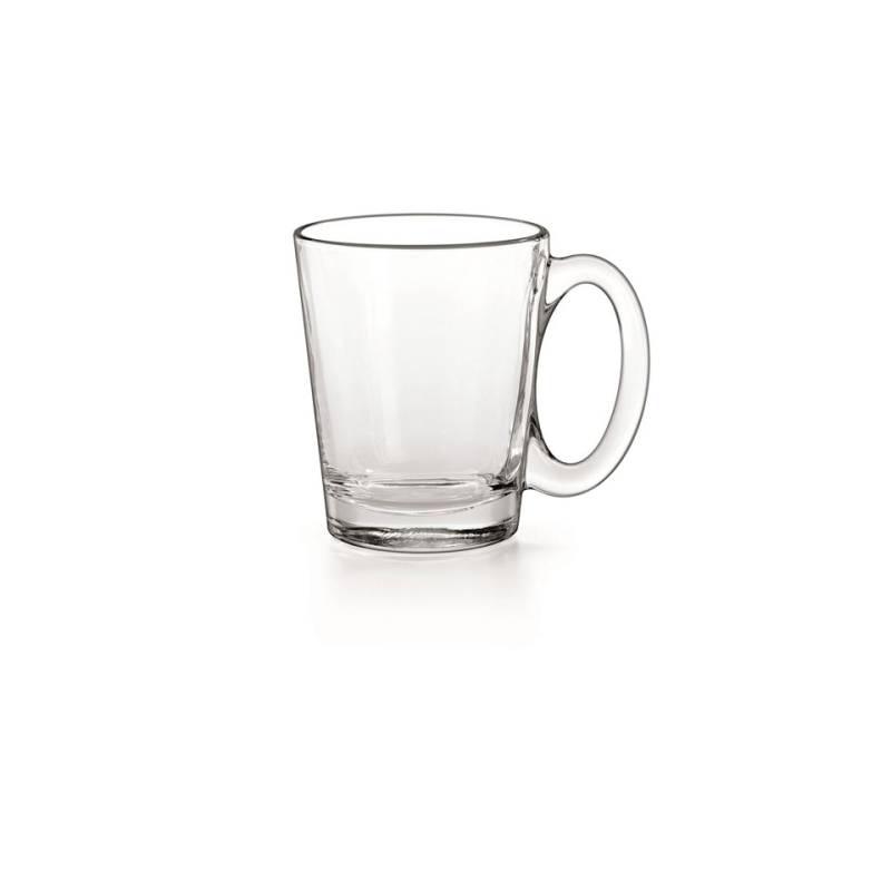Bicchiere latte Conic Borgonovo con manico in vetro cl 31