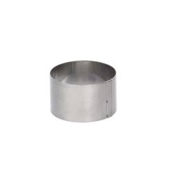De Buyer stainless steel round mold 12x8 cm
