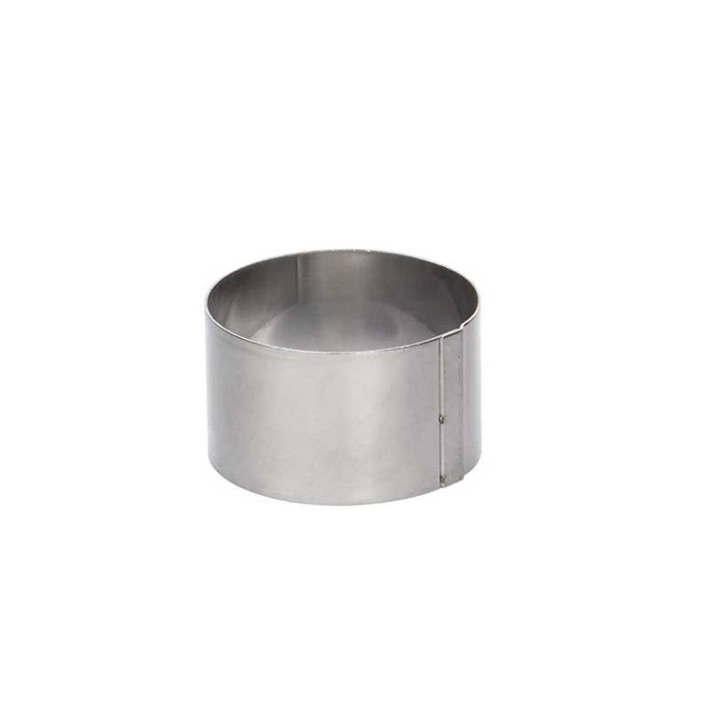De Buyer stainless steel round mold 12x8 cm