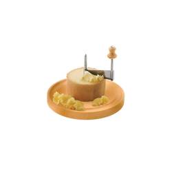 Girolle cheese cutter in wood and steel 22 cm