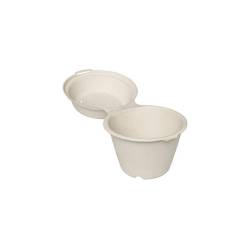 Duni soupe cup with brown cellulose lid cl 57.5