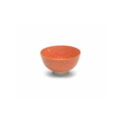 Coppetta Tue orange in porcellana cm 11,5