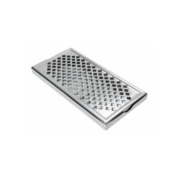Bar mat with stainless steel grill 30.5x15x5 cm