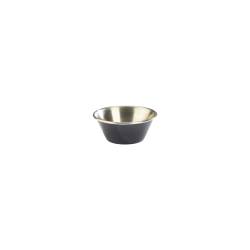 Ramekin cup in black enameled stainless steel cm 6