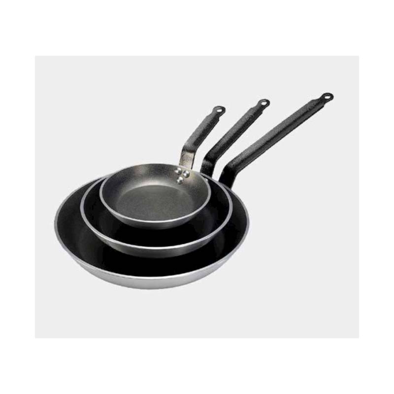 De Buyer Choc induction frying pan in aluminum and iron handle cm 32