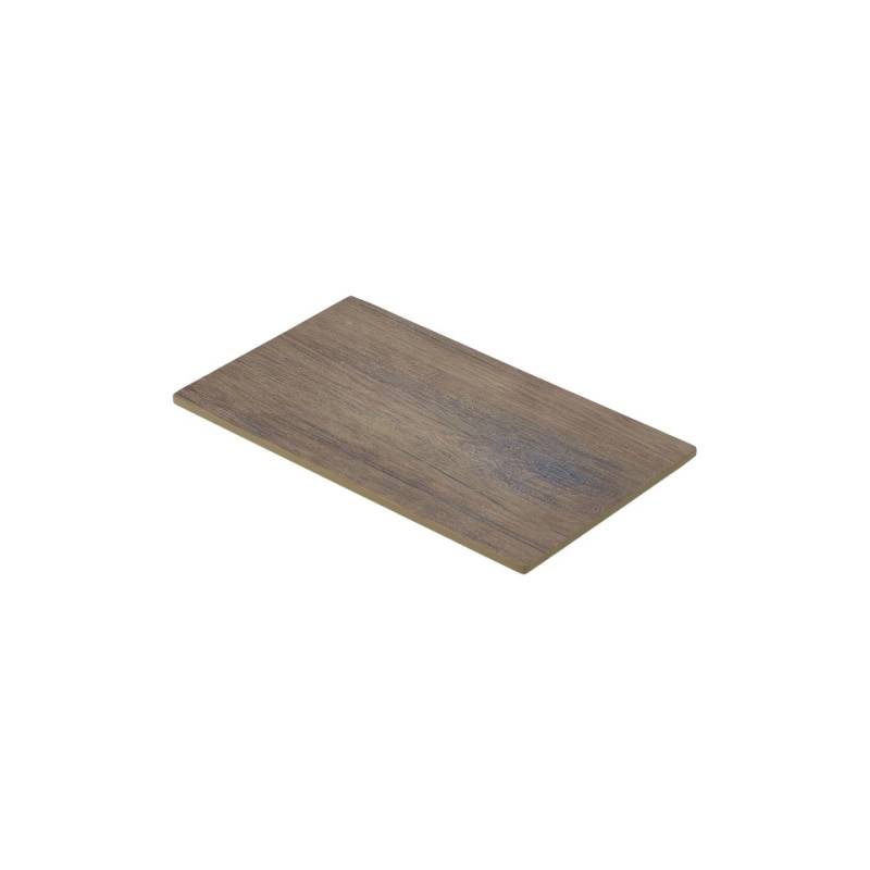 Rectangular wood-effect melamine tray cm 26.5x16.5