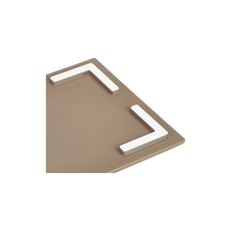 Rectangular wood-effect melamine tray cm 26.5x16.5