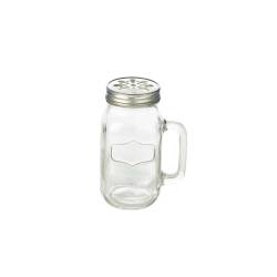 Aluminum jar glass lid with decoration