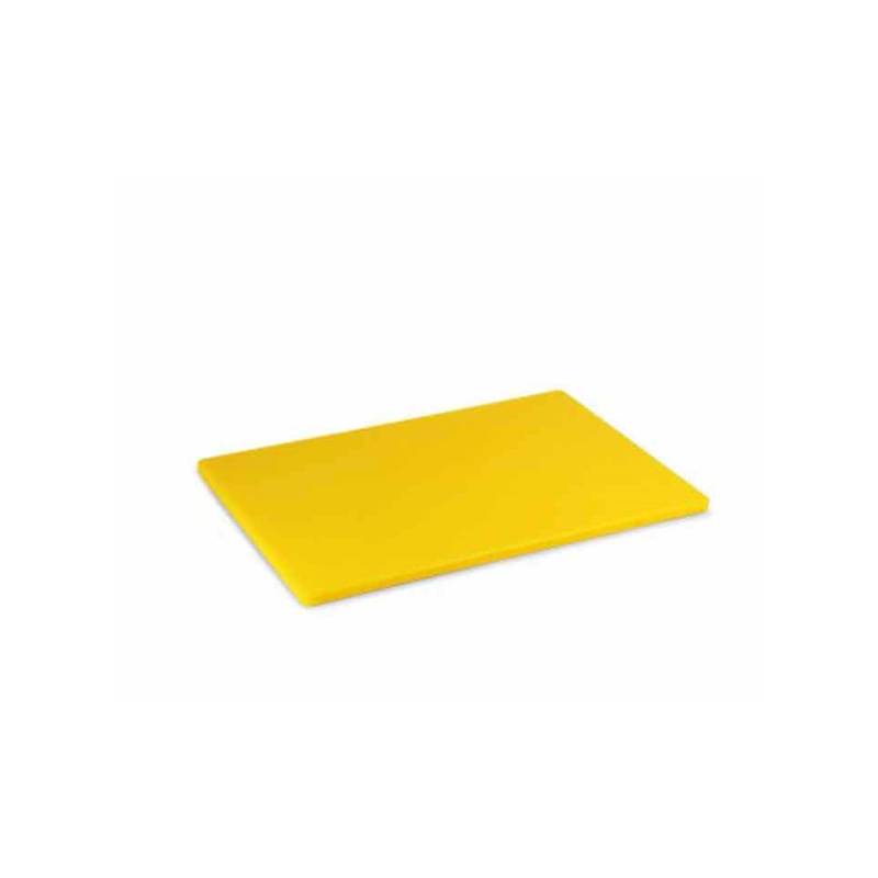 Yellow polypropylene cutting board 25x15x0.5 cm