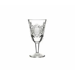 Hobstar Libbey goblet in worked glass cl 30