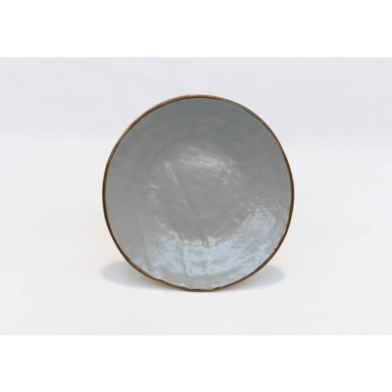 Mud ceramic Mediterranean flat plate cm 20