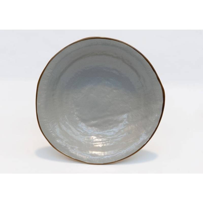 Mediterranean mud ceramic soup plate cm 24