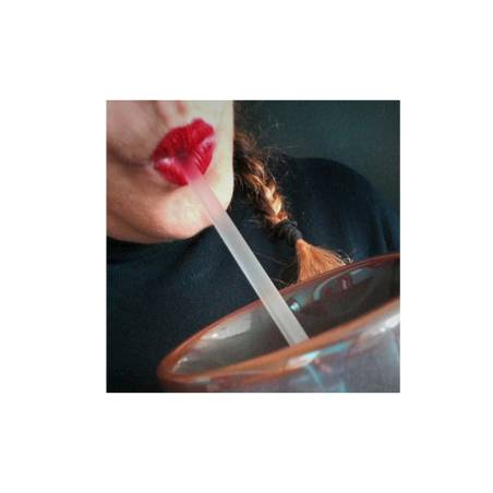 Transparent polypropylene square straws cm 13x0.6