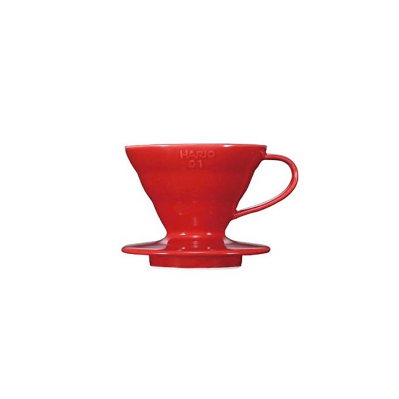 Coffee filter 1-4 cups ceramic red