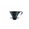 Coffee filter 1-4 cups in black metal