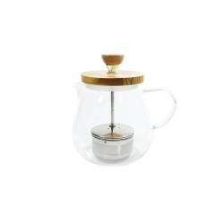 Teaor Hario glass and wood tea pot with filter cl 70