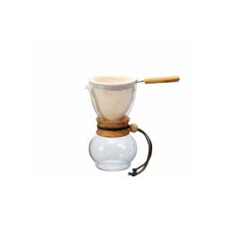 Caffettiera caffè americano Drip Pot Hario in vetro e legno cl 48