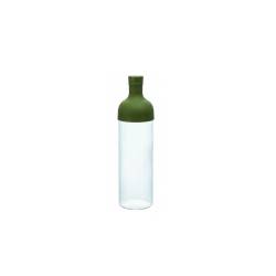 Green glass and silicone Hario iced tea bottle with filter cl 75