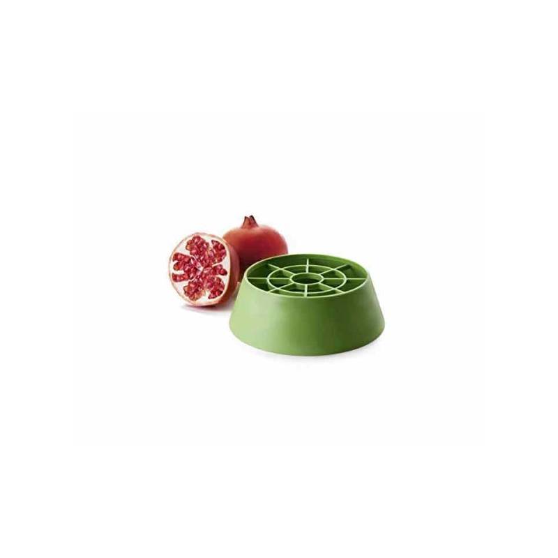 Sgranatore Melograno in plastica verde cm 18x6