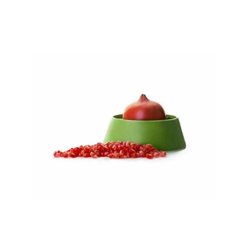 Sgranatore Melograno in plastica verde cm 18x6