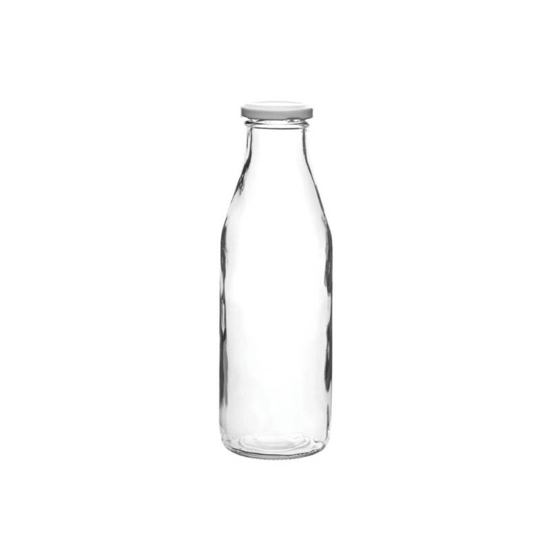 Glasmilchflasche mit Stopfen cl 50