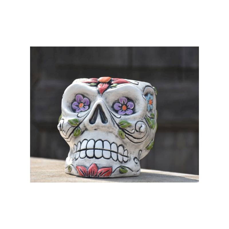 Tiki Mug Sugar Skull in porcellana cl 75