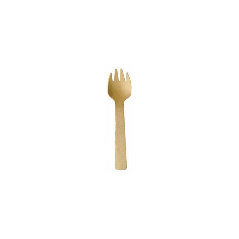 Mini forchetta in legno cm 10,5