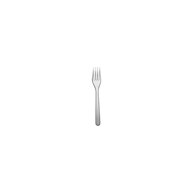 Transparent polystyrene dessert fork cm 14