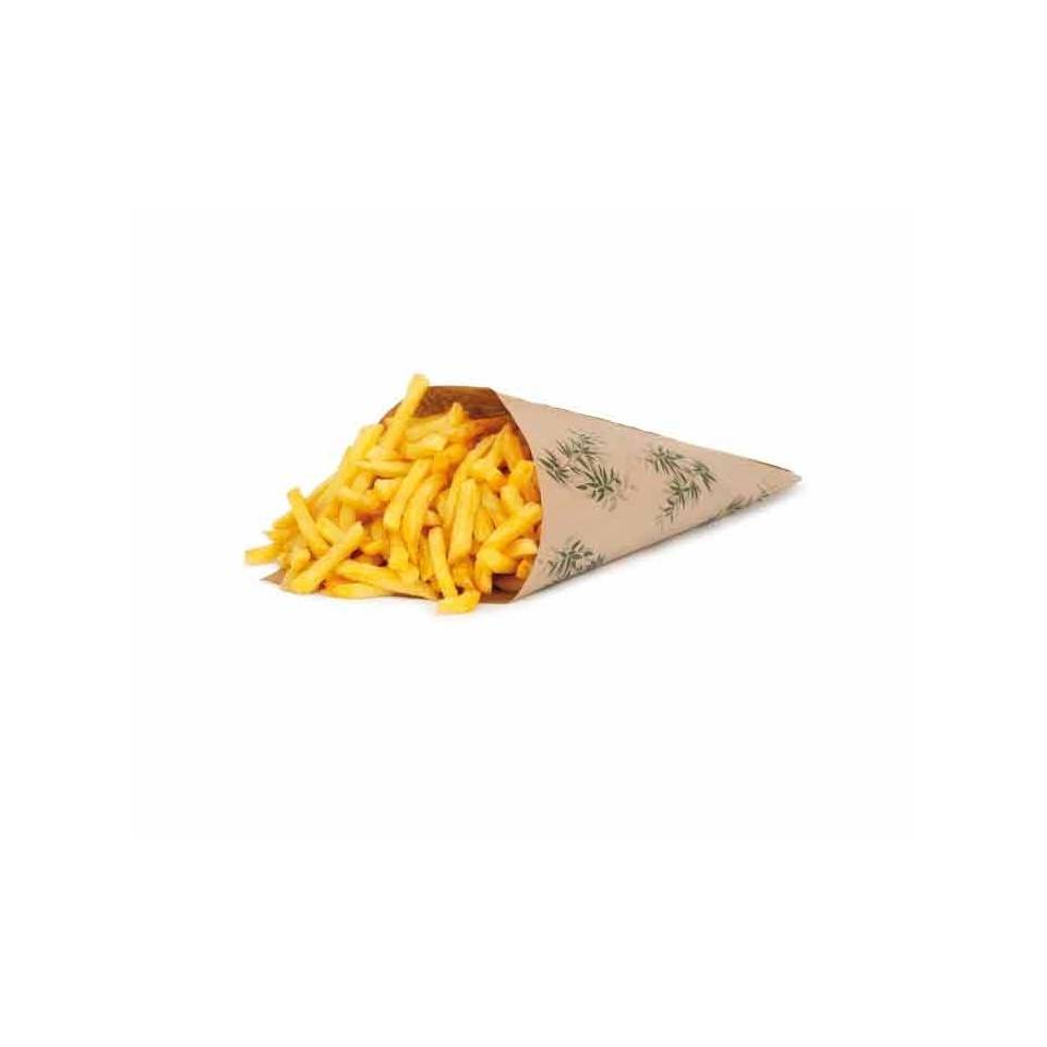 Paper takeaway fry cone bag gr 100