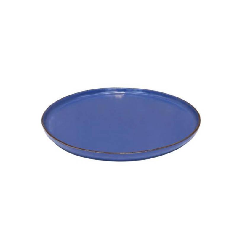 Piatto pizza Mediterraneo in ceramica blu cm 31,5