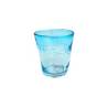 Bicchiere Samoa acqua in vetro azzurro cl 31