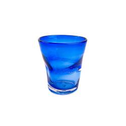 Bicchiere Samoa acqua in vetro blu scuro cl 31