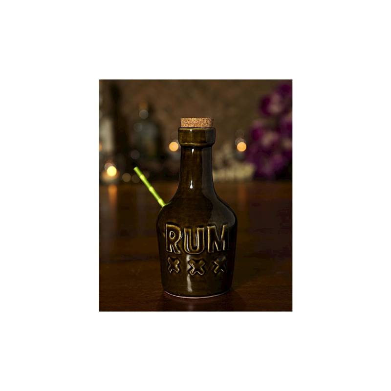 Bottiglia Rum xxx in porcellana con tappo cl 36