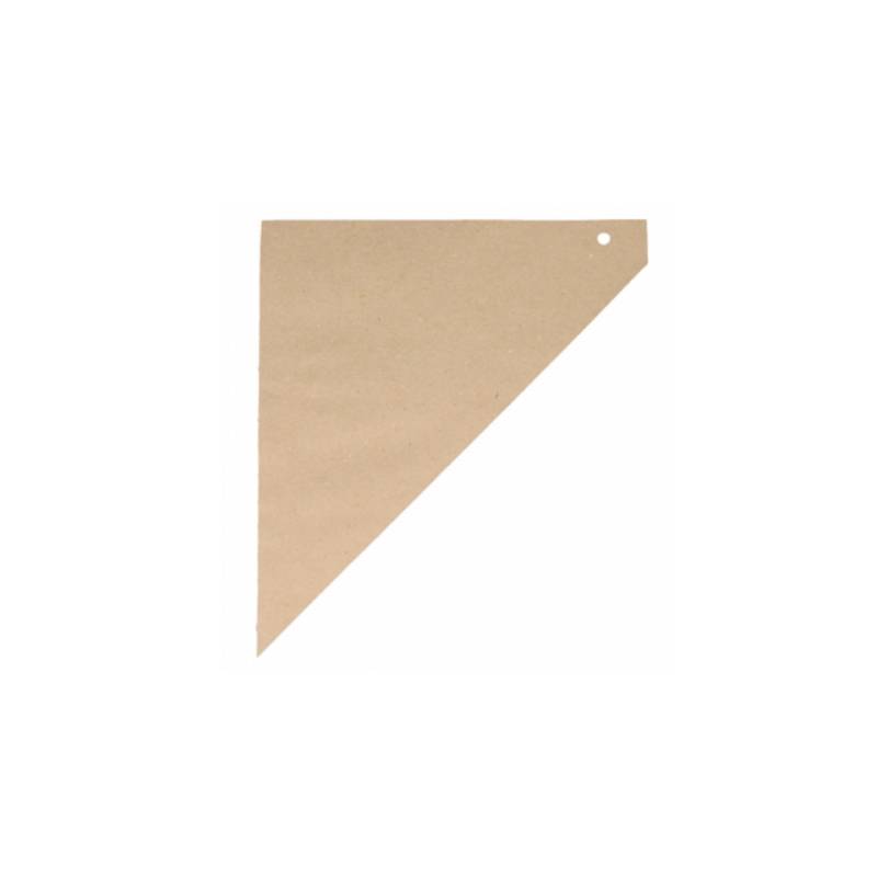 Coni monouso in carta marrone con interno bianco cm 29,5x21
