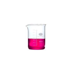 Cylindrical beaker container in graduated glass cl 40