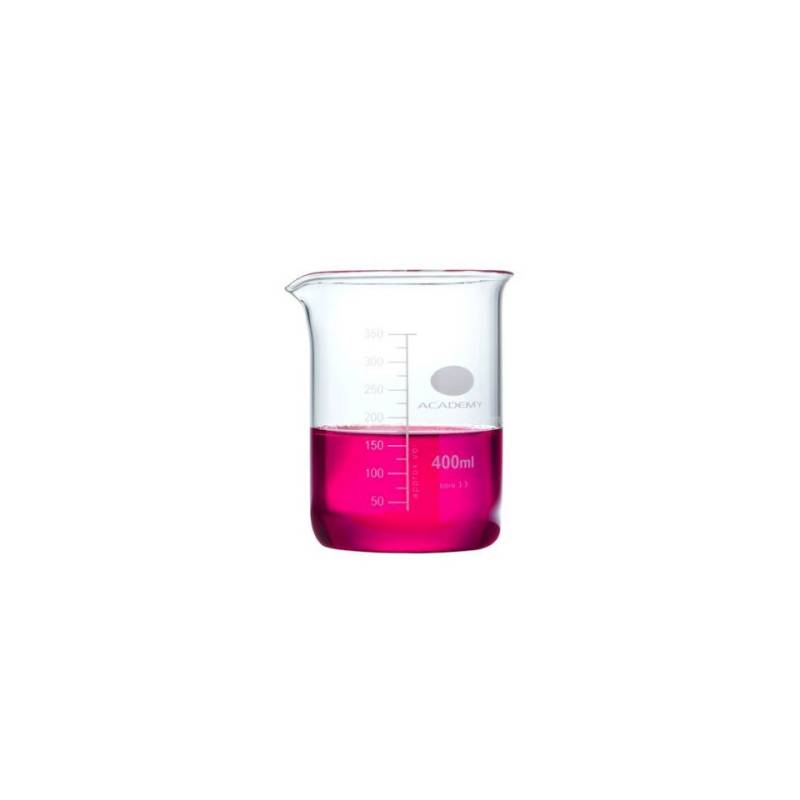 Contenitore beaker cilindrico in vetro graduato cl 40
