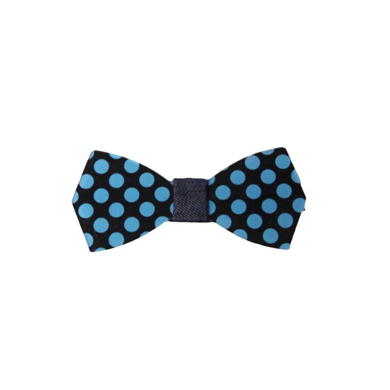 Blue Plexiglass Polka Dot Papillon