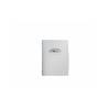 Modern A5 Menu Holder "Menu" In White Leather Cm 23x17