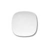 Danubio white porcelain square flat plate 12.20 inch