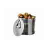 Silver-plated plastic peeled tins with lid cl 11