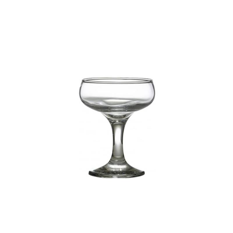 Coppa Champagne Saucer in vetro trasparente cl 15,5
