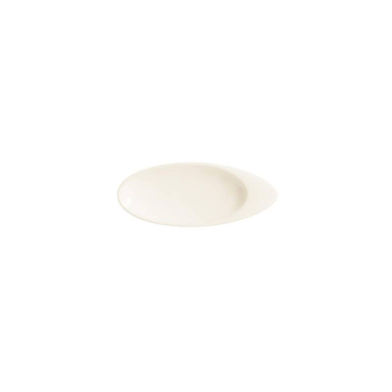 White porcelain oval appetiser cup 4.13 inch