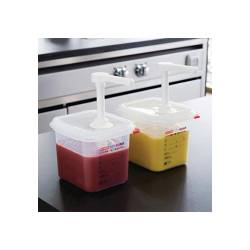Araven transparent polypropylene sauces dispenser 0.52 gal