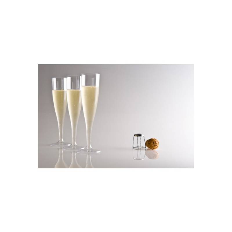 Flute Cava in plastica trasparente cl 12,5