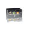 Transparent polycarbonate 2 tier pastry display case cm 45x31x37