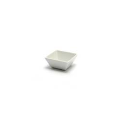 White porcelain square cup 2.56x1.81 inch