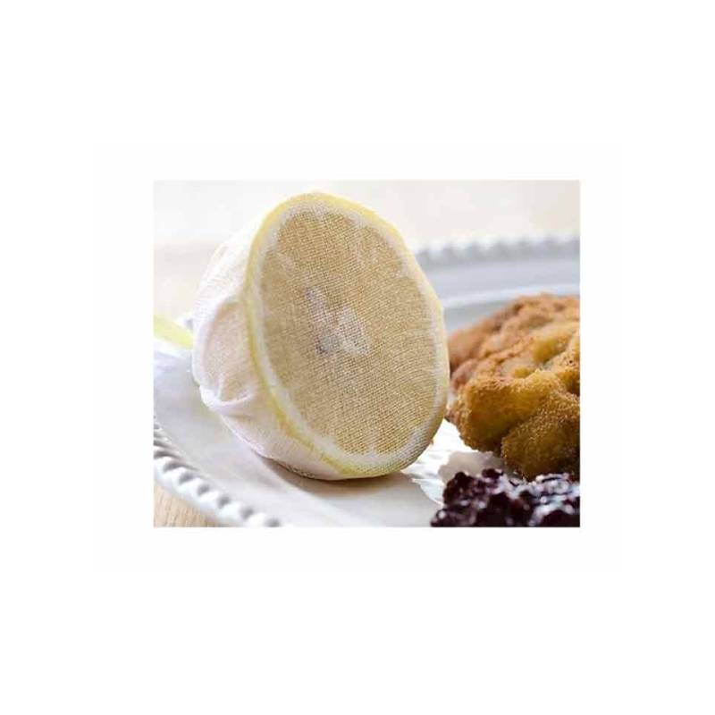 Lemon Wrap con laccetti in cotone bianco