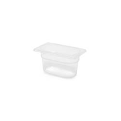 White polypropylene gastronorm 1/9 tray