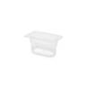 White polypropylene gastronorm 1/9 tray